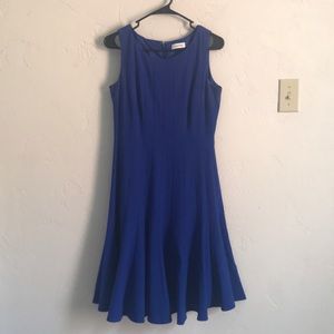 Royal blue, midi length, Calvin Klein dress!